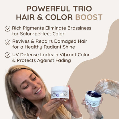 KERATIN Purple & Blue Hair Mask