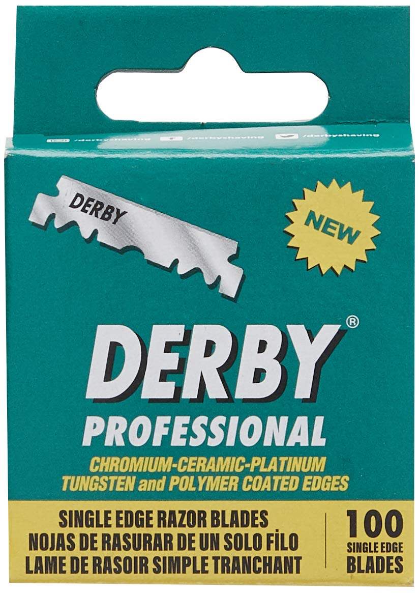 Derby Prof Single Edge Razor Blades Hanging