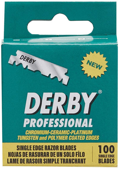 Derby Prof Single Edge Razor Blades Hanging