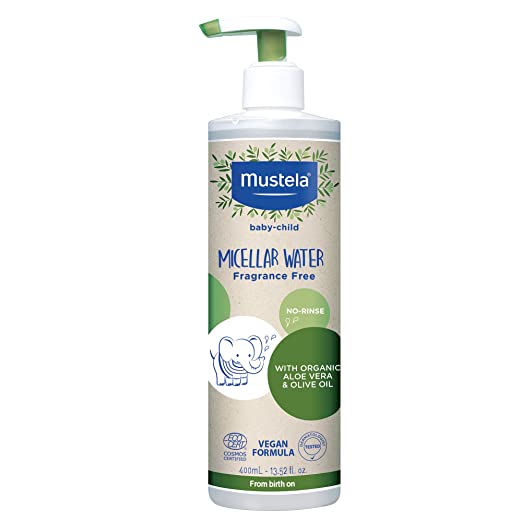 Mustela Micellar Water for Sensitive Skin: Gentle & Fragrance-Free (13.52 Fl Oz)