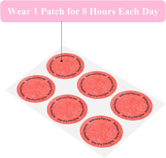 GLP-1 Patches for Women and Men, Berberine, Steady Release, Vegan, 8-Hour Long-Lasting Formula Support, Applied to Various Parts of The Body, 30 Patches