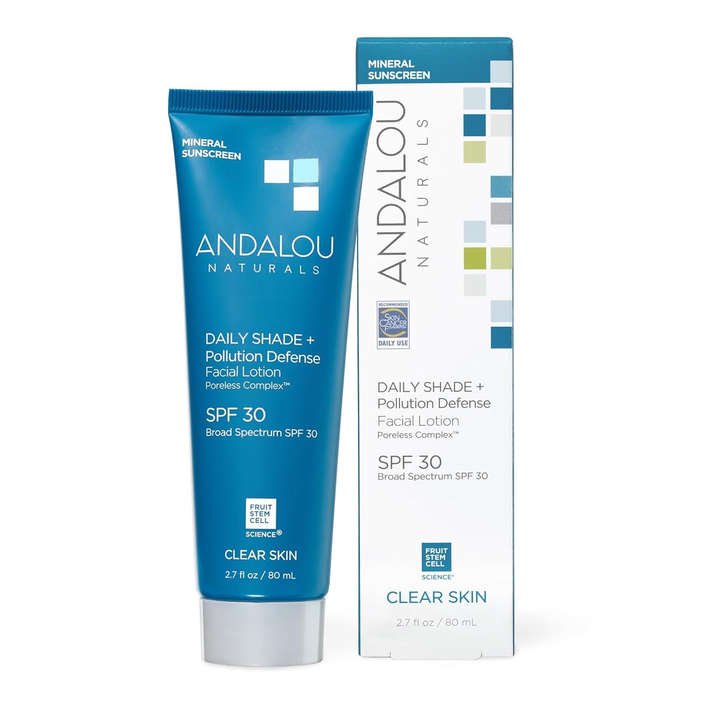 Andalou Naturals - Facial Lotion Pollution Defense SPF30, 2.7 fl oz - Daily Sun Protection