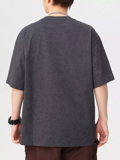 Men's Plus Size Vintage Washed Graphic Oversized T-Shirt