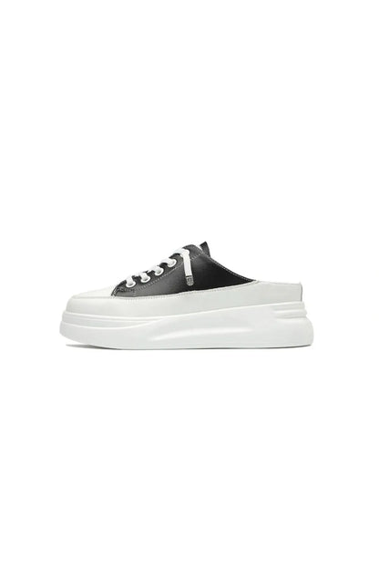 Round Toe Platform Slip On Sneakers