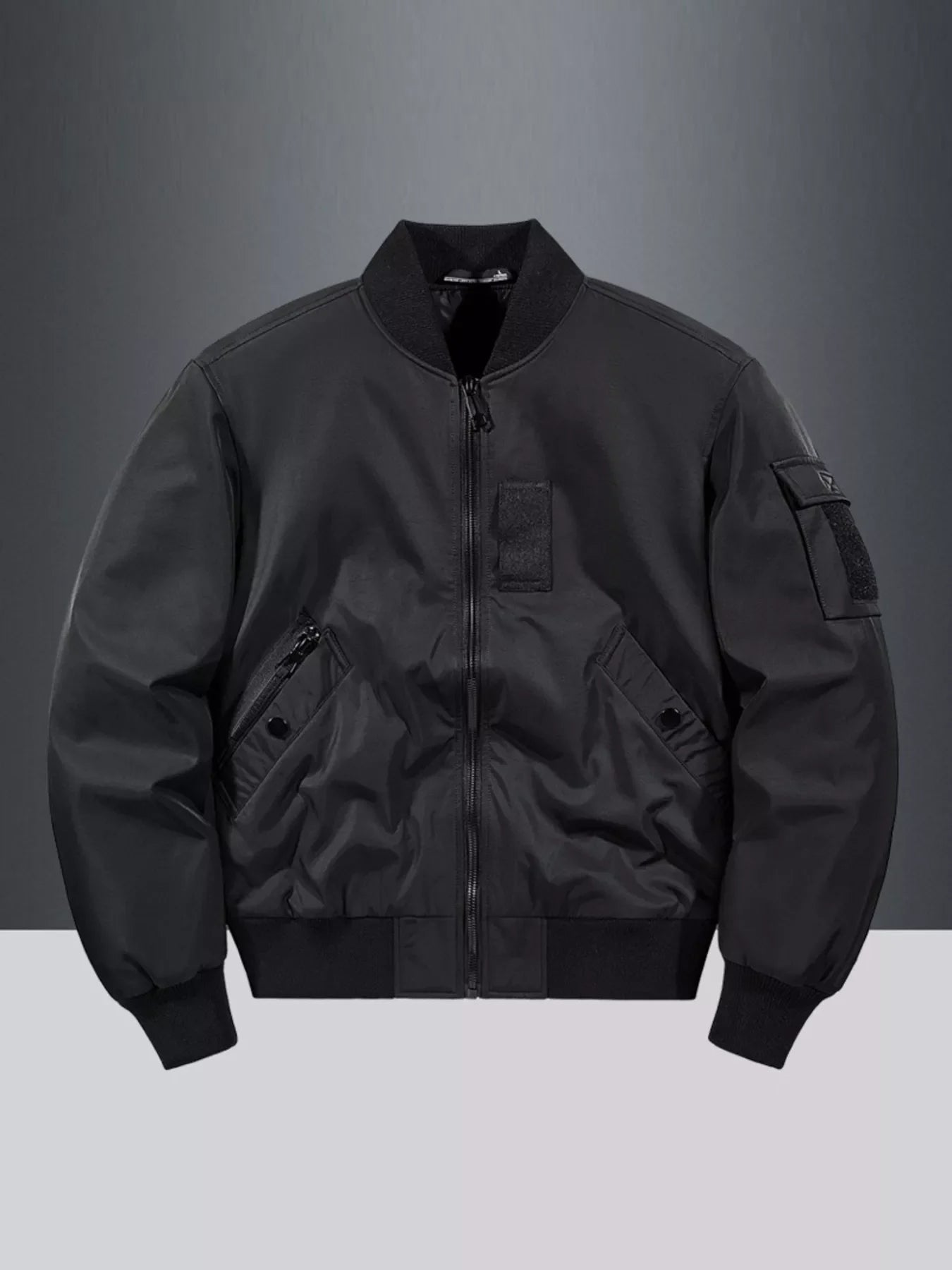 Men's Plus Size Classic Zip Up Bomber Jacket