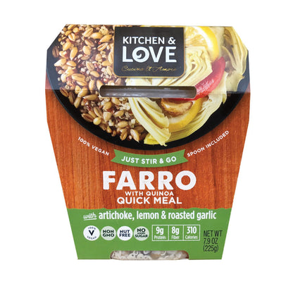 Farro with Artichoke, Lemon & Garlic - 6 Pack, 7.9 Oz