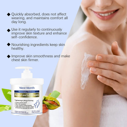 West&Month Breast Care Cream Breast Hydrating And Lifting Gentle Lifting Elastic Massage Cream