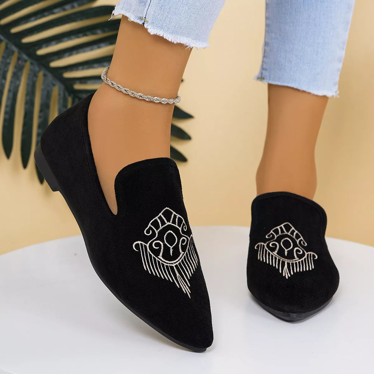 Point Toe Slip-Ons
