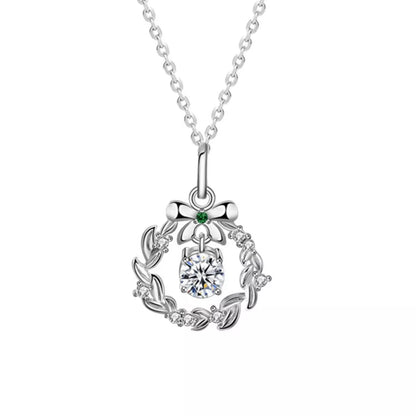 925 Sterling Silver Moissanite Pendant Necklace