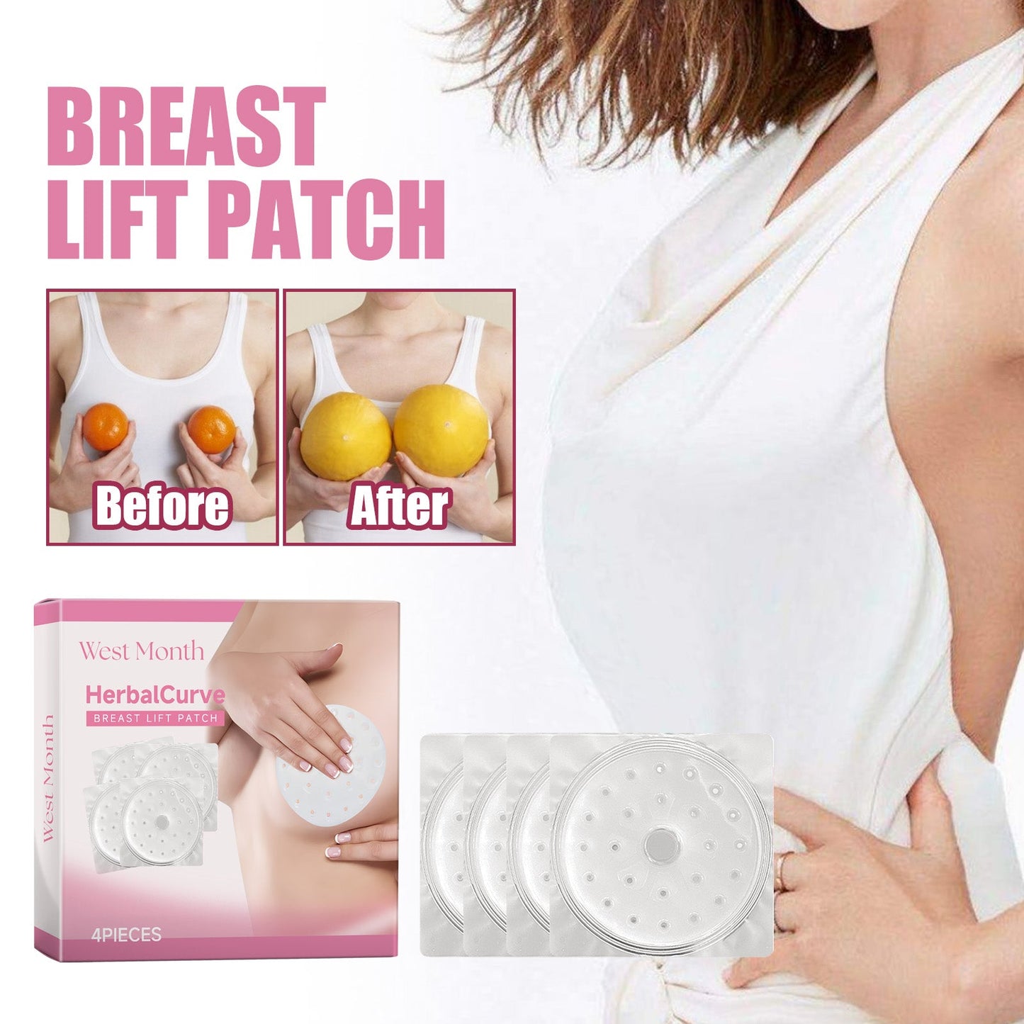 West&Month Breast Lift Patch, Lift Chest Firming Plump Anti-Sagging Firm Chest Lift Tape