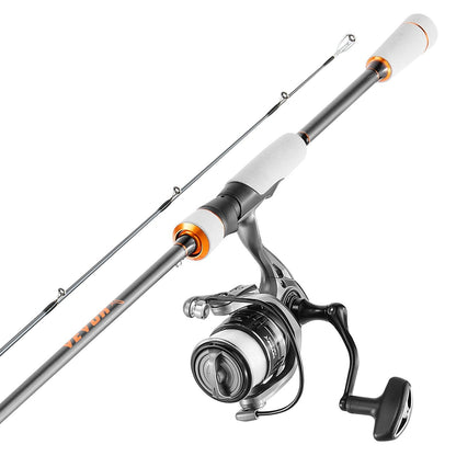 Rod And Fishing Reel Combo, IM7 Carbon Fiber Spinning Rod And Reel Combo, Bass Fishing Pole With 7 Ft Two-Piece Rods, 7+1 Ball Bearings, EVA Handle, Stainless Steel Guides With Ceramic Rings