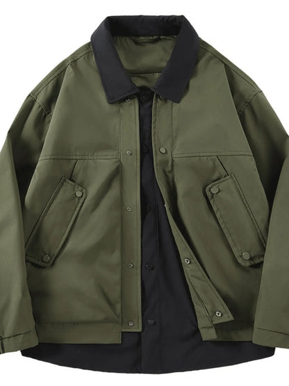 Men's Casual Snap Down Jacket