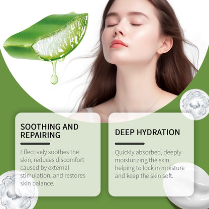 EELHOE Aloe Vera Skin Care Cream, Brightening Facial Skin Gentle Ingredients Soft And Moisturizing Cream
