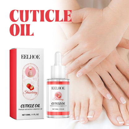 EELHOE Cuticle Oil, Manicure Bed Moisturizes And Brightens Nails Anti-Barb And Removes Dead Skin Fingeredge Oil