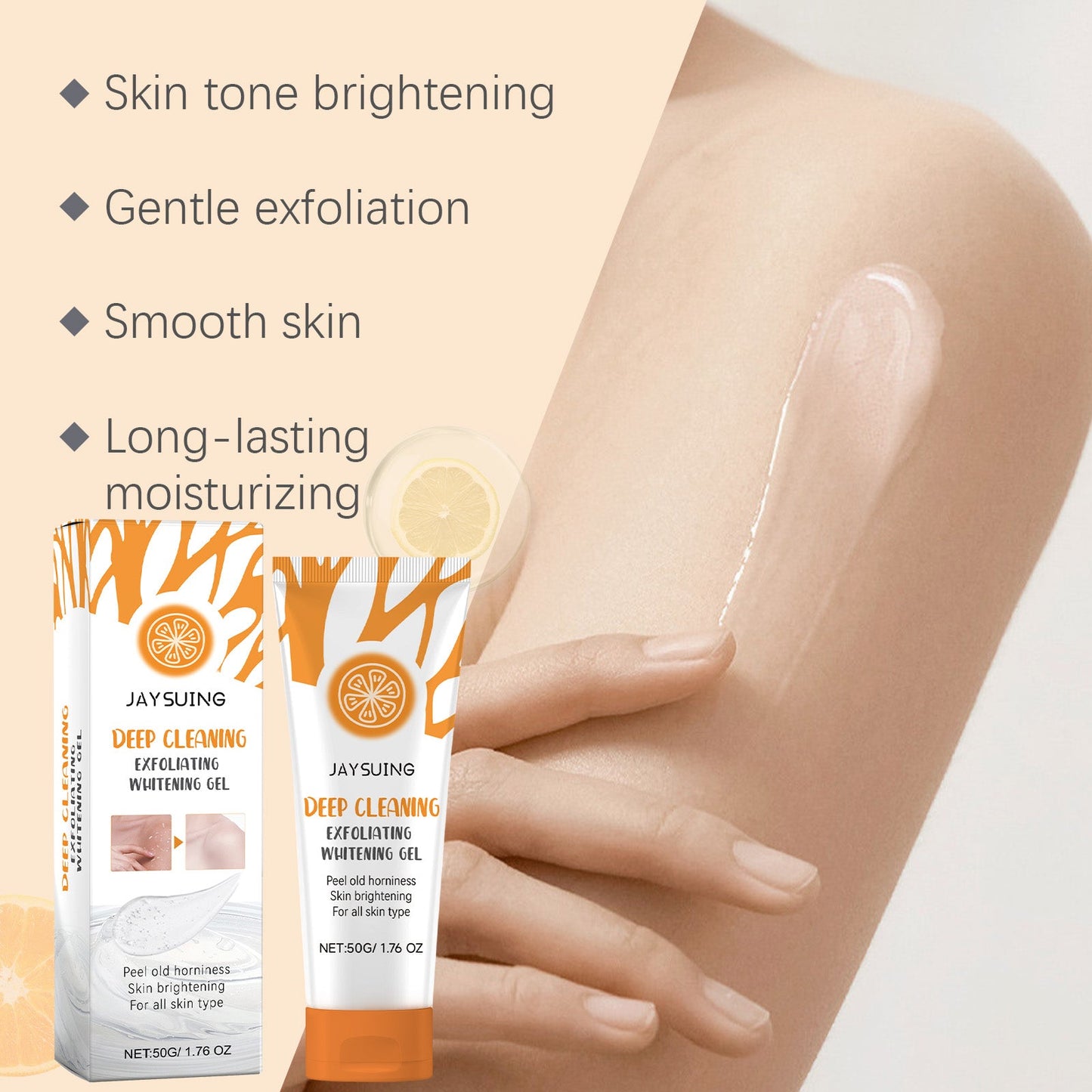 Jaysuing Exfoliating Gel Cleanses Body Exfoliating Chicken Skin And Moisturizes Skin All Over Your Body