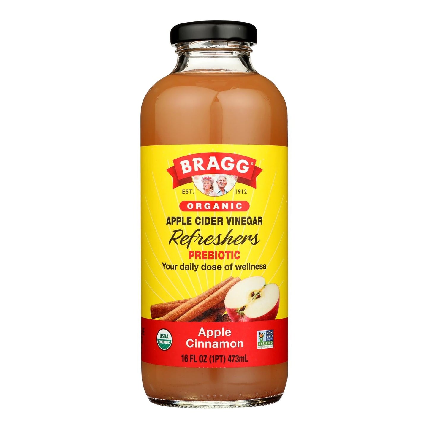 Bragg Apple Cider Vinegar Refresh Cinnamon Apple - 16 Fl Oz