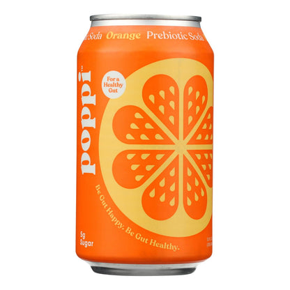 Poppi Orange Prebiotic Soda, Case of 12, 12 fl. oz.