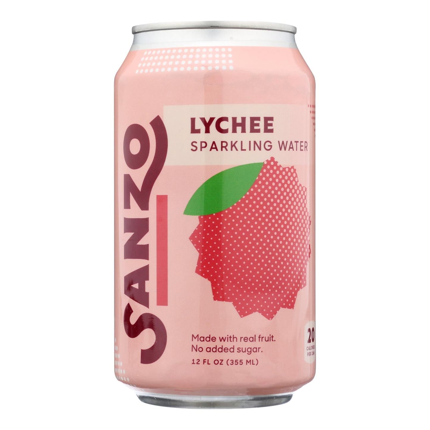 Sanzo - Sparkling Water Lychee, Pack of 12 - 12 Fl Oz