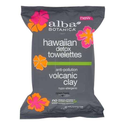 Alba Botanica Hawaiian Detox Towelettes - Pack of 3 (75 Count)