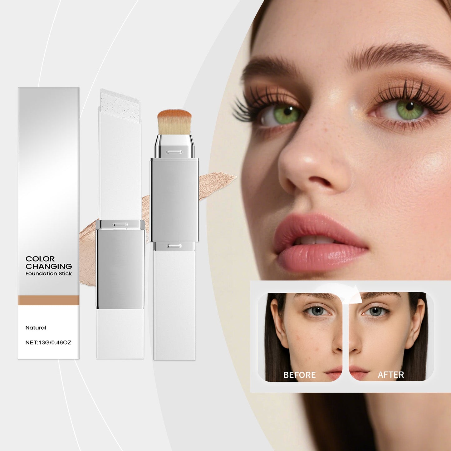 2-in-1 Color-Changing Foundation Stick 13g