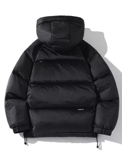 Men's Plus Size Hooded Lightweight Puffer Jacket