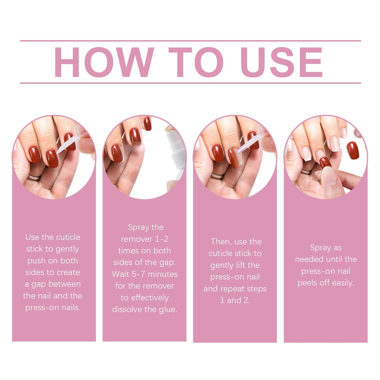 EELHOE Nail Glue Remover Gentle Remover Nail Polish Gel Dissolves Nail Polish Salon Nail Polish Remover
