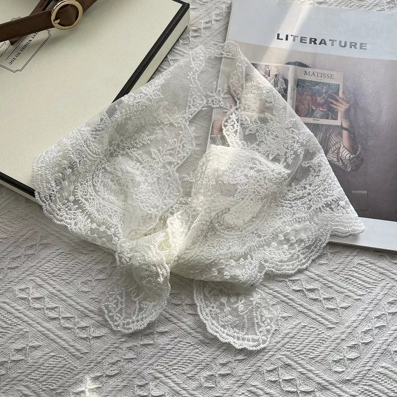 Elegant Lace Sheer Scarf