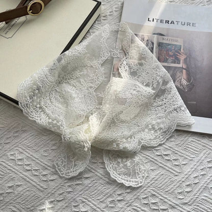 Elegant Lace Sheer Scarf
