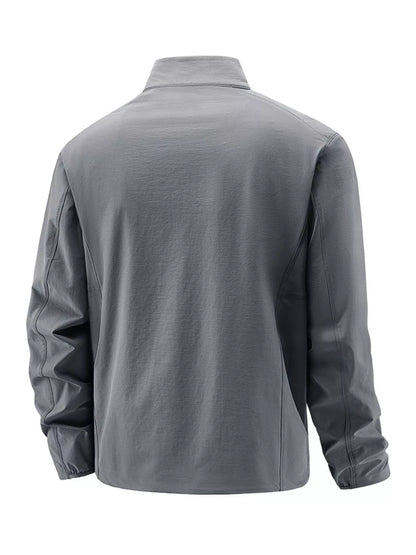 Men's Plus Size Zip Up Lightweight Windproof Outdoor Jacket