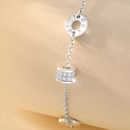 925 Sterling Silver Chain Geometric Bracelet