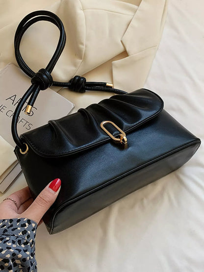 Ruched Detail Shoulder Bag