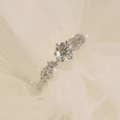 1 Carat 925 Sterling Silver Moissanite Ring