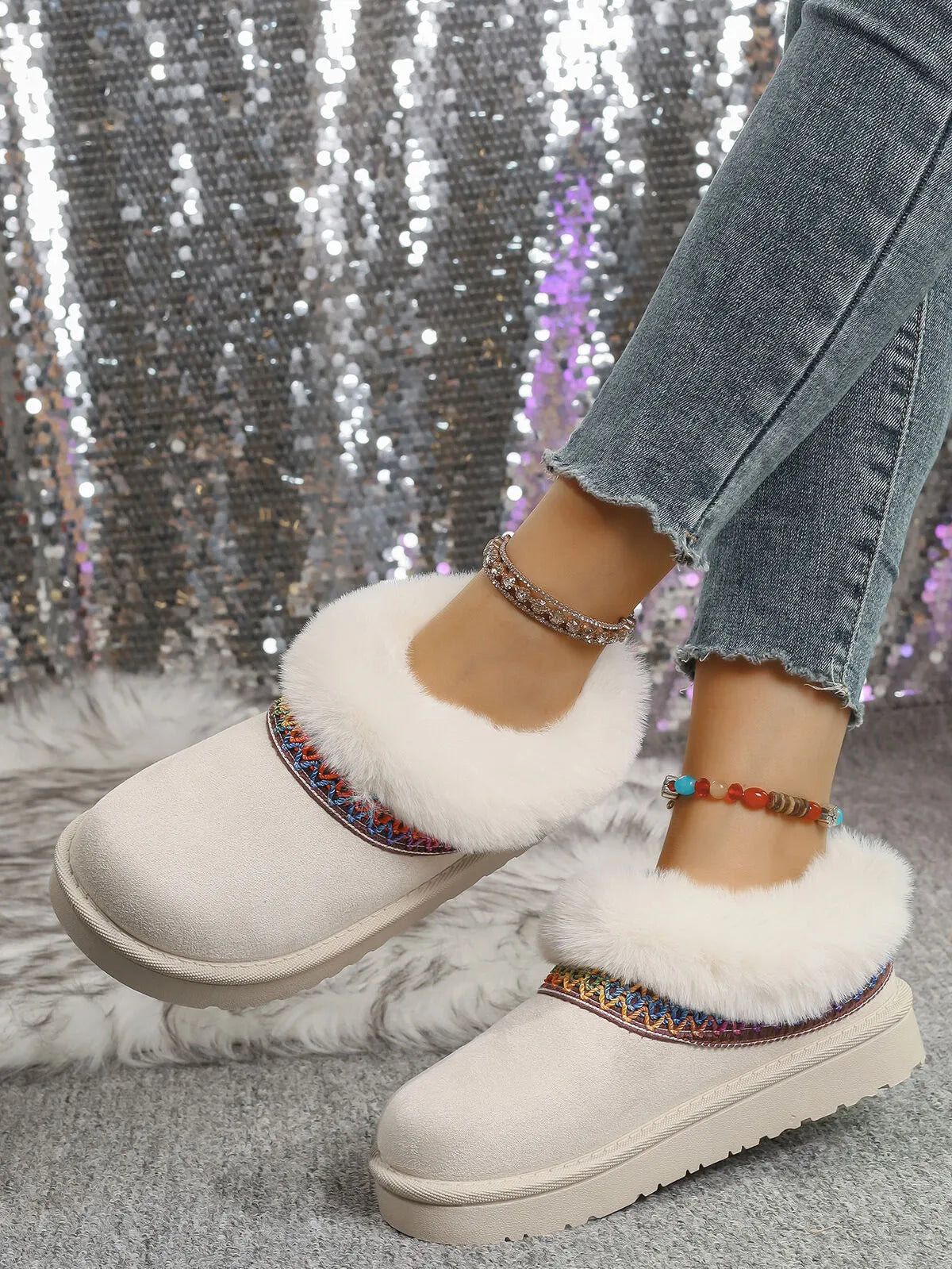 Round Toe Platform Boots