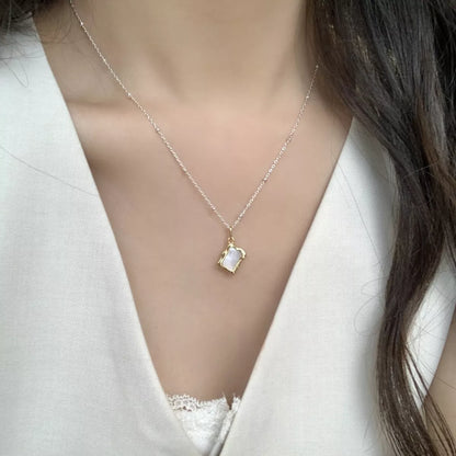 925 Sterling Silver Geometric Necklace