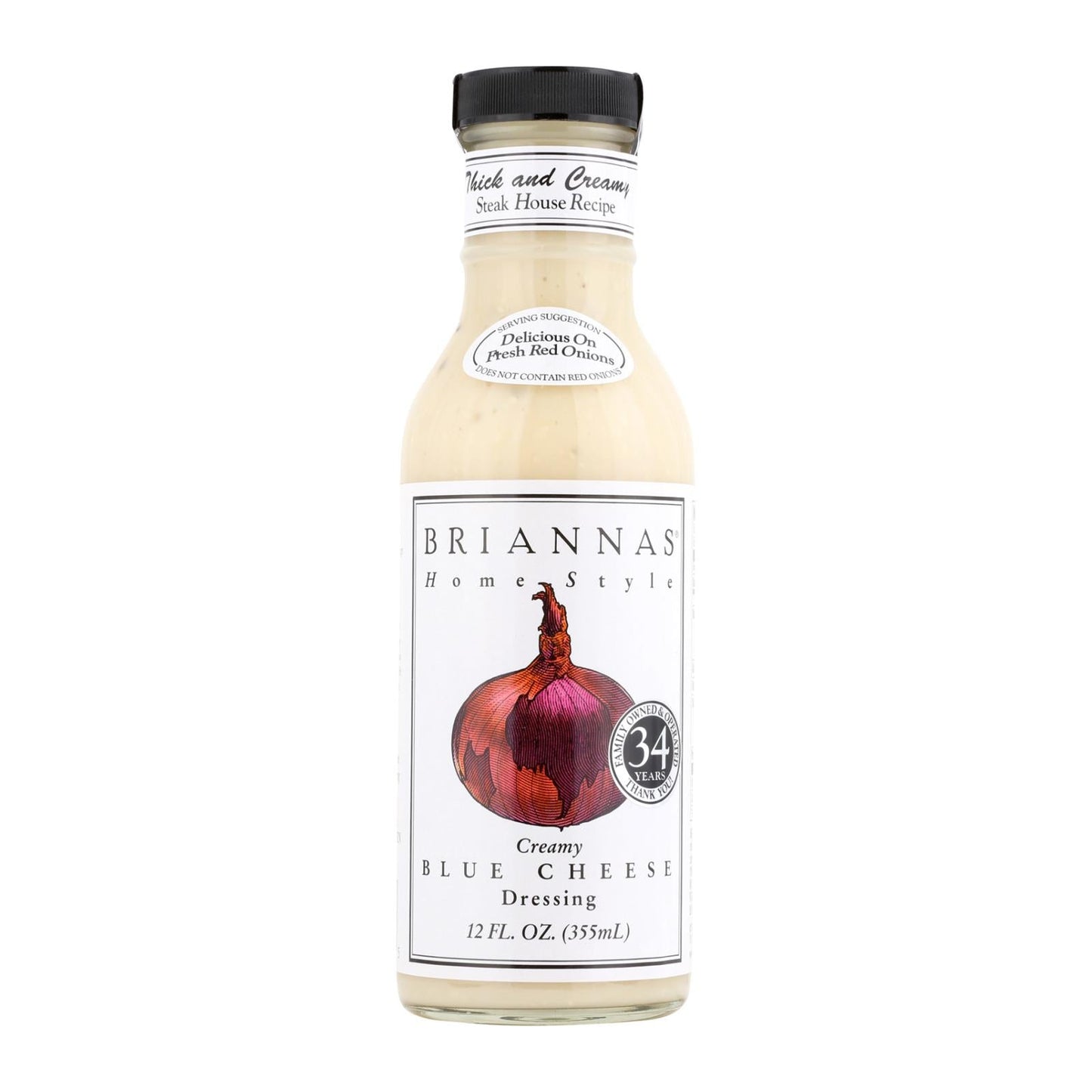 Brianna's Salad Dressing - Creamy Blue Cheese , 6 x 12 Fl Oz