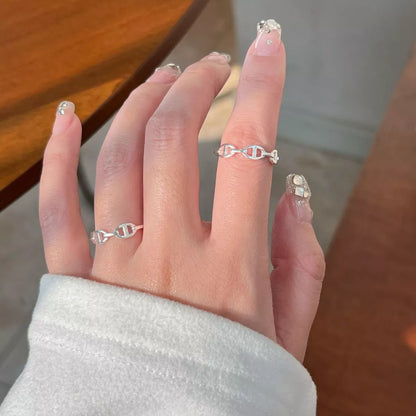 925 Sterling Silver Geometric Ring