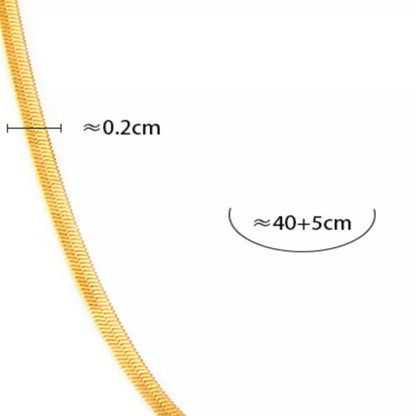 18K Gold-Plated Titanium Steel Necklace