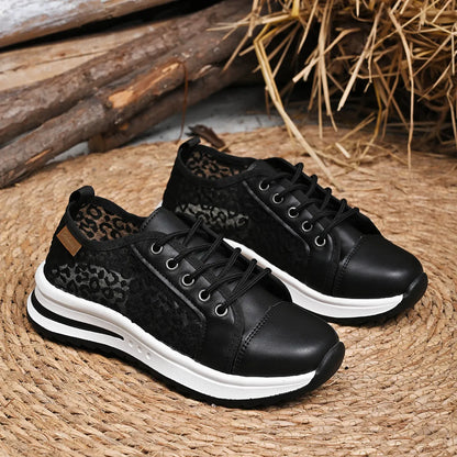 Lace-Up Platform Sneakers