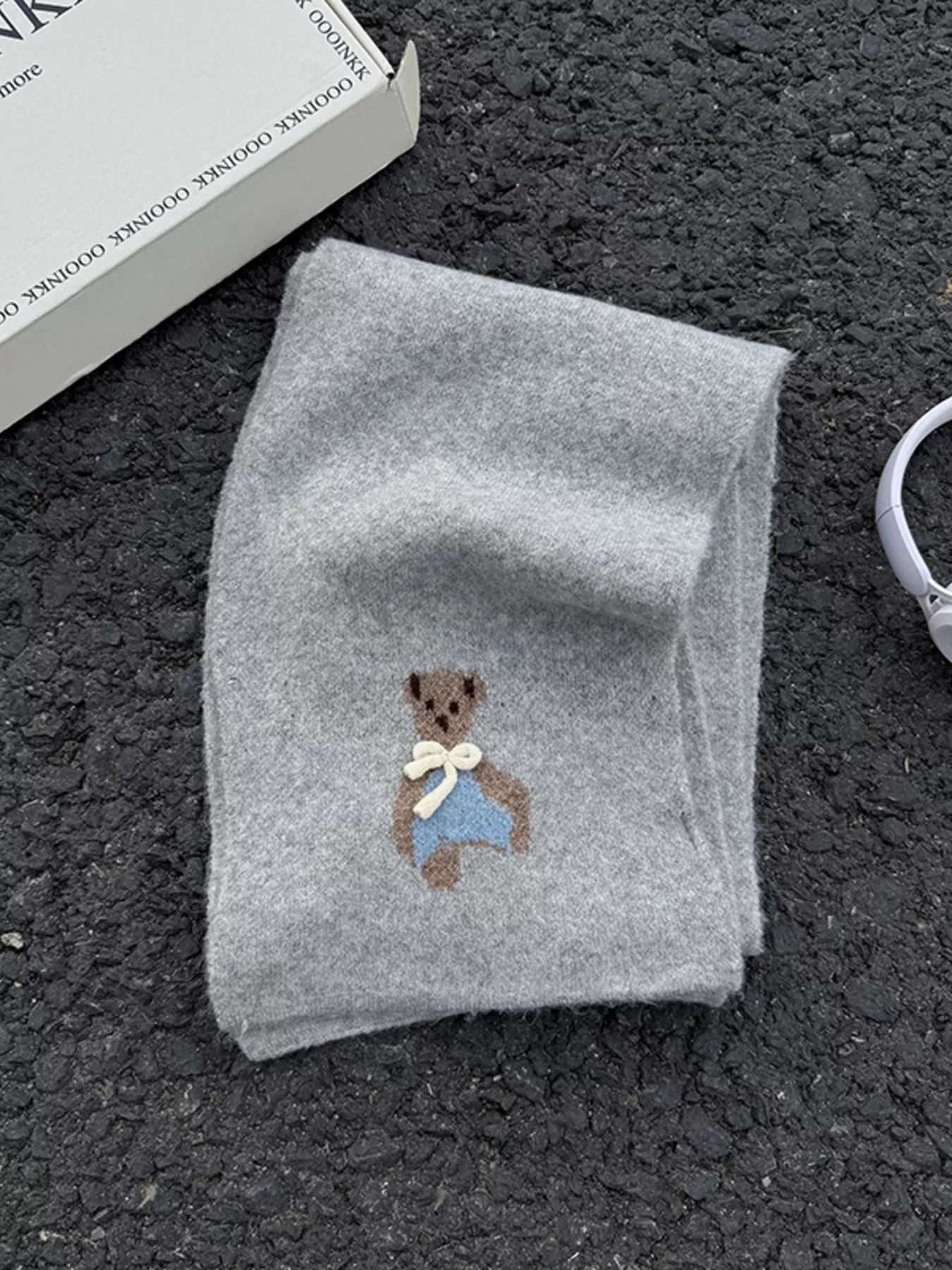 Bear Knitted Scarf
