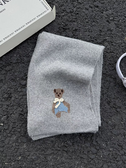 Bear Knitted Scarf
