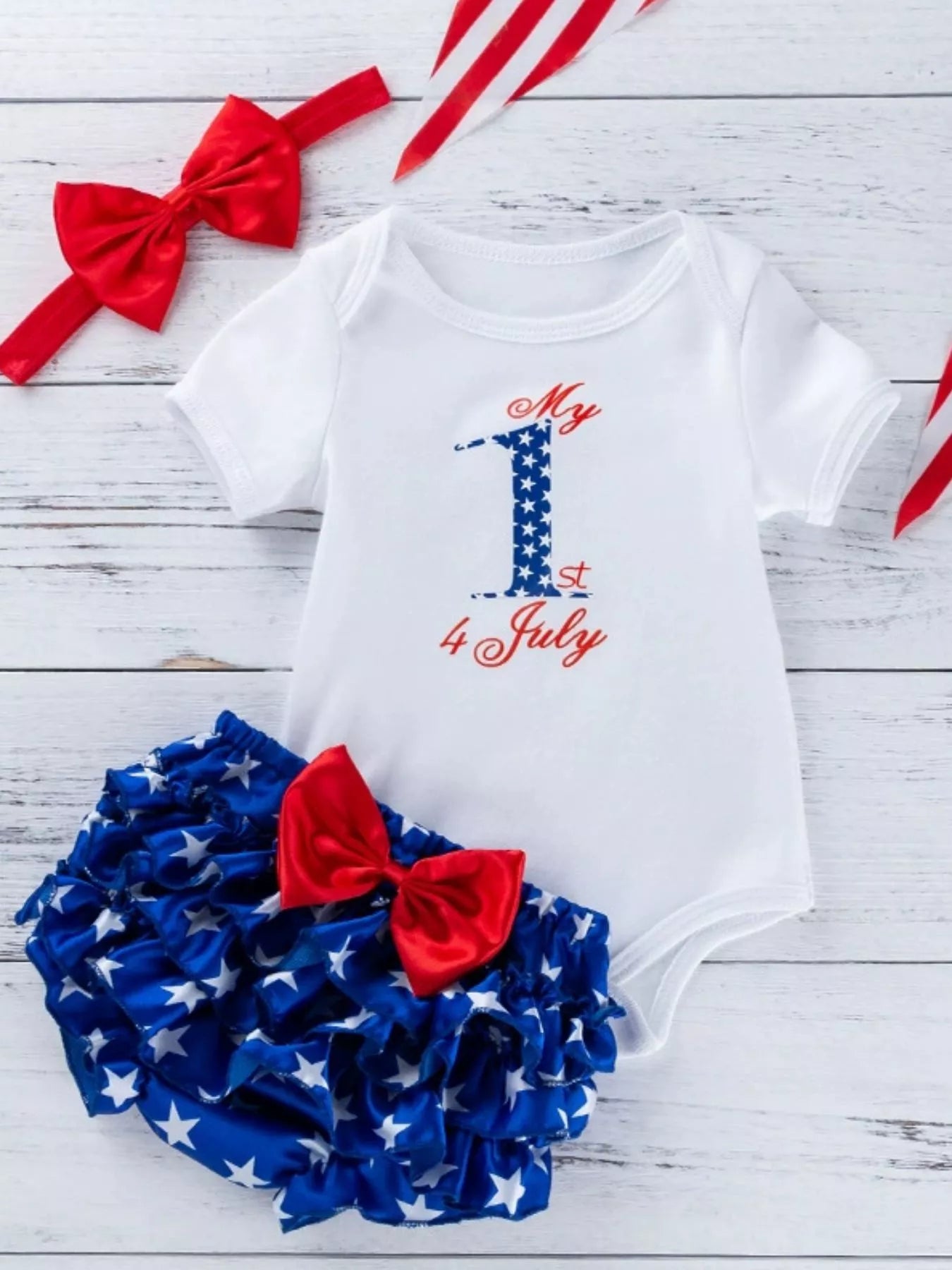 Children's Little Miss America Patriotic Outfit Set