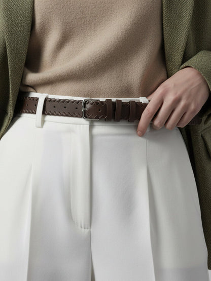 Braided Skinny Belt