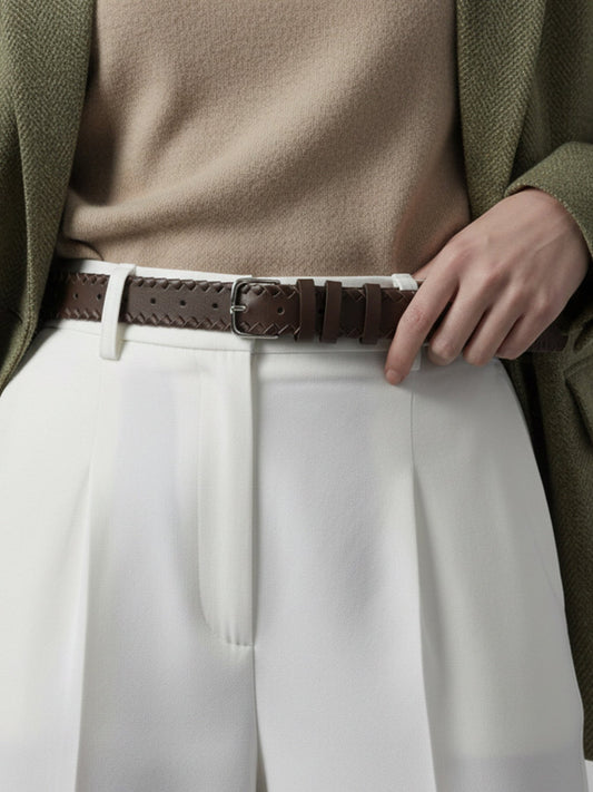 Braided Skinny Belt