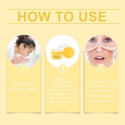 EELHOE Blackhead Cleansing Nose Patch Gently Cleanses T Zone Pores, Acne Moisturizes Skin And Tears Nose Mask