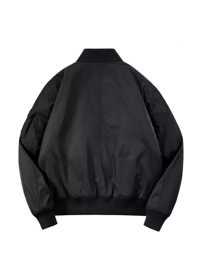 Men's Plus Size Classic Zip Up Bomber Jacket