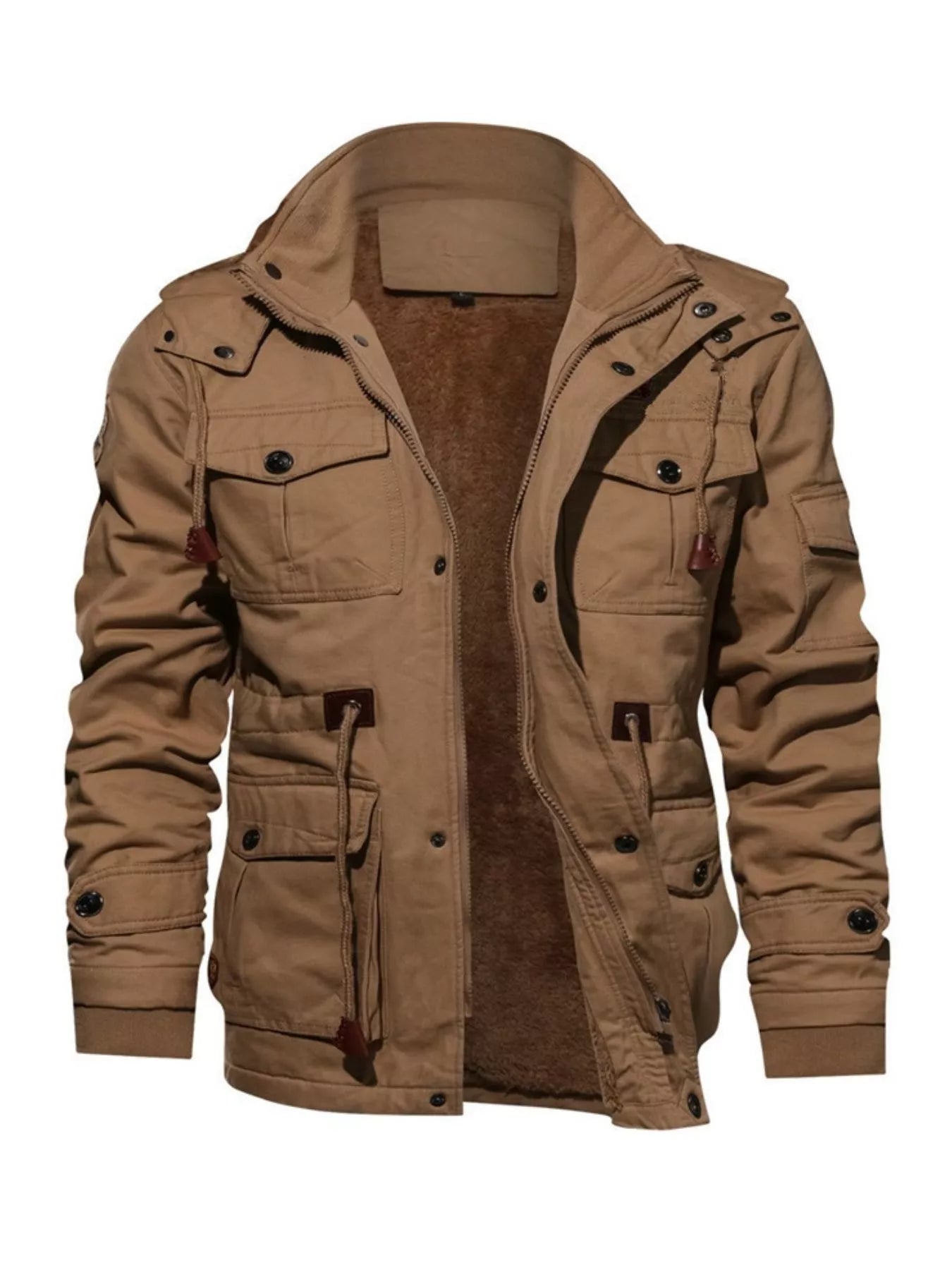 Men's Plus Size Zip Up Warm Winter Coat