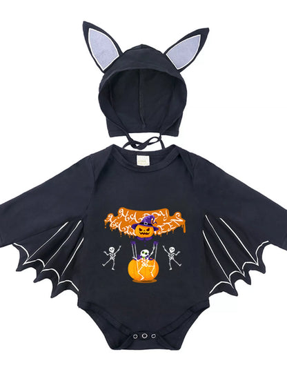 Children's Halloween Bat Bodysuit & Hat Costume Set