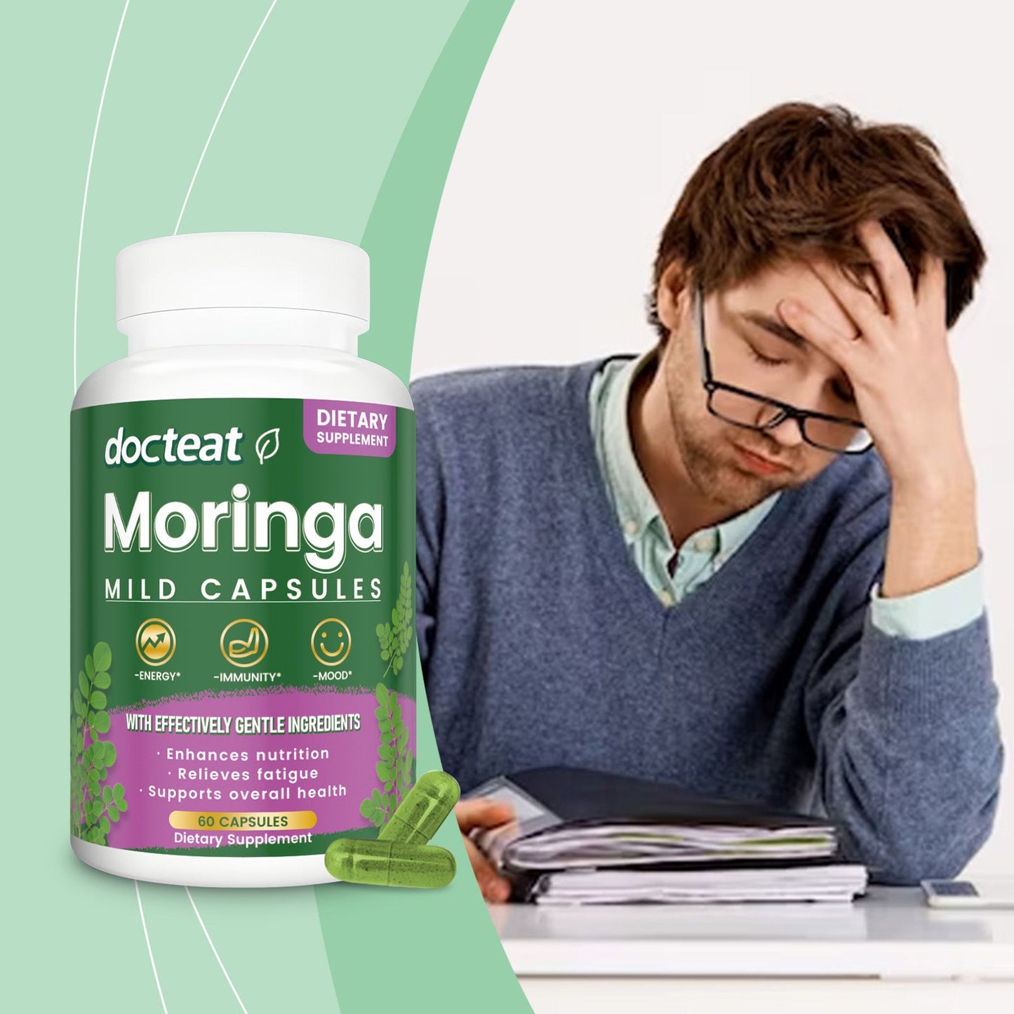 Horseradish Tree Capsules Support Daily Health