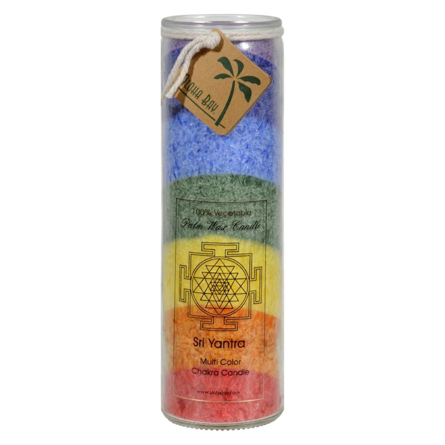 Aloha Bay Chakra Sri Yantra 7-Color Candle Unscented
