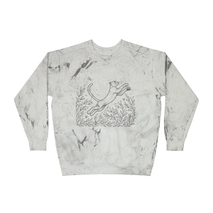 SW-065ML-24 Color Blast Crewneck Puma Cat lover Sweatshirt